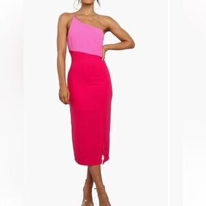 NWT Petal and Pup Xiomar One-Shoulder Midi Dress